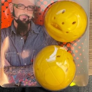Petmate Jackson Galaxy play LED Spiral Ball kitten cat toy 2 balls NEW
